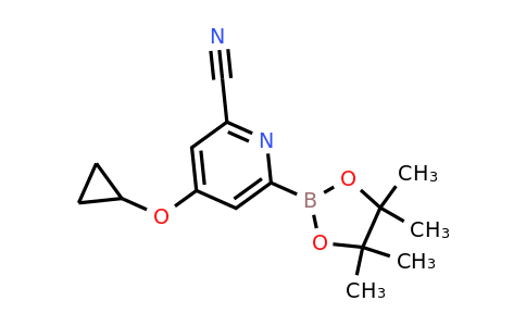 4-Cyclopropoxy-6-(4,4,5,5-tetramethyl-1,3,2-dioxaborolan-2-YL)picolinonitrile