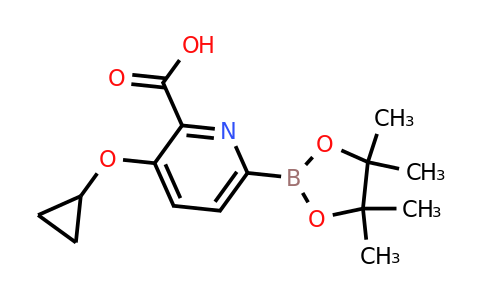 3-Cyclopropoxy-6-(4,4,5,5-tetramethyl-1,3,2-dioxaborolan-2-YL)picolinic acid