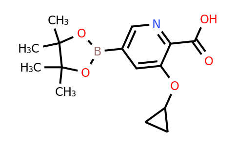 3-Cyclopropoxy-5-(4,4,5,5-tetramethyl-1,3,2-dioxaborolan-2-YL)picolinic acid