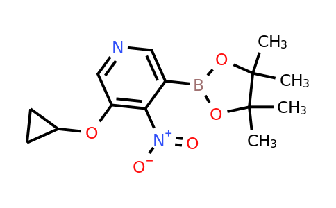 3-Cyclopropoxy-4-nitro-5-(4,4,5,5-tetramethyl-1,3,2-dioxaborolan-2-YL)pyridine