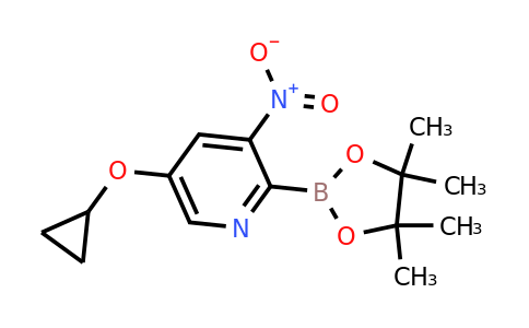 5-Cyclopropoxy-3-nitro-2-(4,4,5,5-tetramethyl-1,3,2-dioxaborolan-2-YL)pyridine