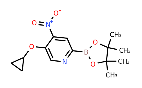 5-Cyclopropoxy-4-nitro-2-(4,4,5,5-tetramethyl-1,3,2-dioxaborolan-2-YL)pyridine