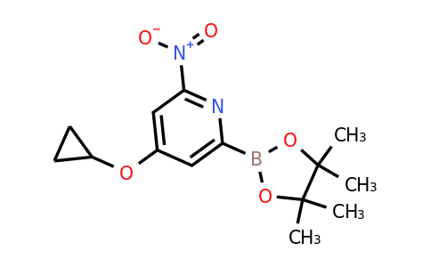 4-Cyclopropoxy-2-nitro-6-(4,4,5,5-tetramethyl-1,3,2-dioxaborolan-2-YL)pyridine
