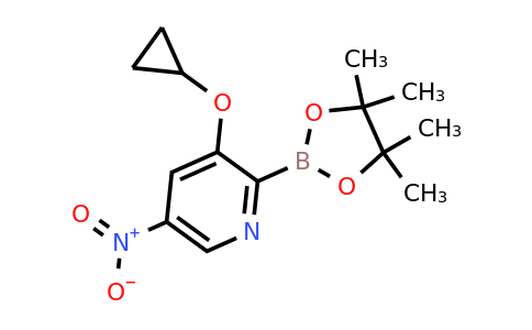 3-Cyclopropoxy-5-nitro-2-(4,4,5,5-tetramethyl-1,3,2-dioxaborolan-2-YL)pyridine