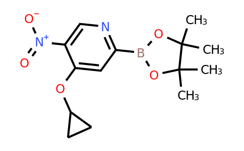4-Cyclopropoxy-5-nitro-2-(4,4,5,5-tetramethyl-1,3,2-dioxaborolan-2-YL)pyridine