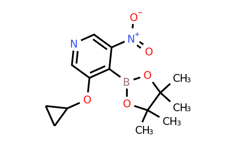3-Cyclopropoxy-5-nitro-4-(4,4,5,5-tetramethyl-1,3,2-dioxaborolan-2-YL)pyridine