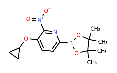 3-Cyclopropoxy-2-nitro-6-(4,4,5,5-tetramethyl-1,3,2-dioxaborolan-2-YL)pyridine