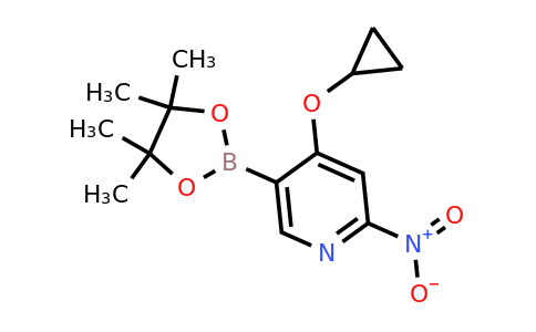 4-Cyclopropoxy-2-nitro-5-(4,4,5,5-tetramethyl-1,3,2-dioxaborolan-2-YL)pyridine