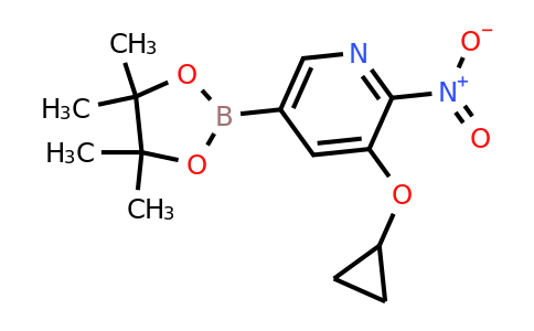 3-Cyclopropoxy-2-nitro-5-(4,4,5,5-tetramethyl-1,3,2-dioxaborolan-2-YL)pyridine
