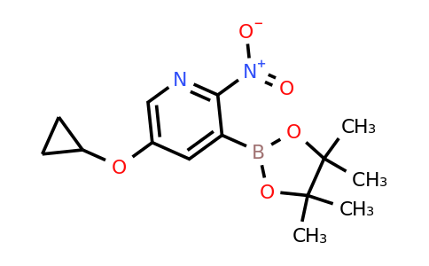 5-Cyclopropoxy-2-nitro-3-(4,4,5,5-tetramethyl-1,3,2-dioxaborolan-2-YL)pyridine