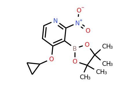 4-Cyclopropoxy-2-nitro-3-(4,4,5,5-tetramethyl-1,3,2-dioxaborolan-2-YL)pyridine