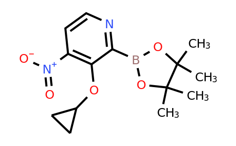 3-Cyclopropoxy-4-nitro-2-(4,4,5,5-tetramethyl-1,3,2-dioxaborolan-2-YL)pyridine
