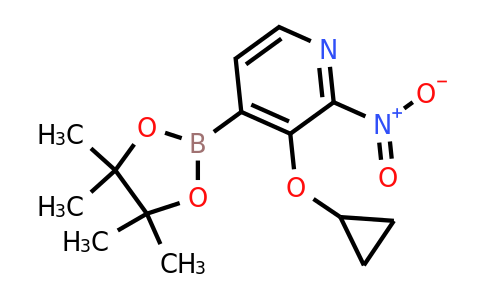 3-Cyclopropoxy-2-nitro-4-(4,4,5,5-tetramethyl-1,3,2-dioxaborolan-2-YL)pyridine