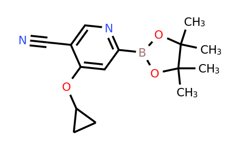 4-Cyclopropoxy-6-(4,4,5,5-tetramethyl-1,3,2-dioxaborolan-2-YL)nicotinonitrile
