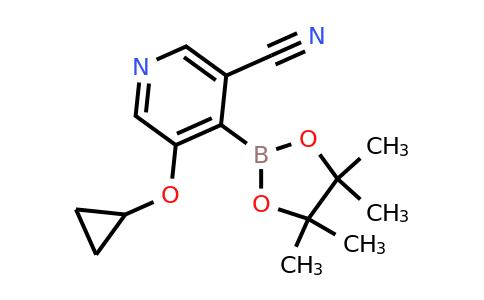 5-Cyclopropoxy-4-(4,4,5,5-tetramethyl-1,3,2-dioxaborolan-2-YL)nicotinonitrile
