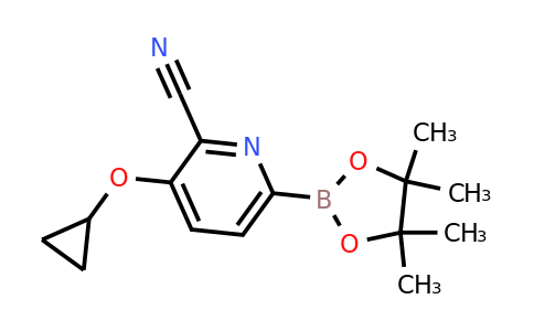 3-Cyclopropoxy-6-(4,4,5,5-tetramethyl-1,3,2-dioxaborolan-2-YL)picolinonitrile
