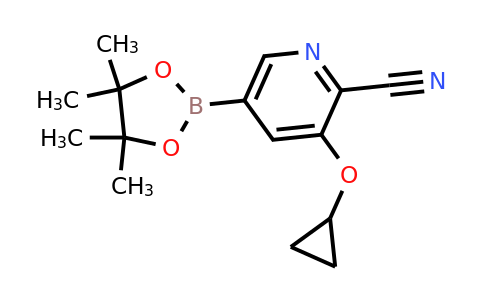 3-Cyclopropoxy-5-(4,4,5,5-tetramethyl-1,3,2-dioxaborolan-2-YL)picolinonitrile