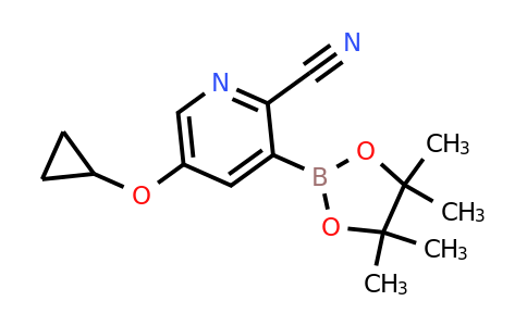 5-Cyclopropoxy-3-(4,4,5,5-tetramethyl-1,3,2-dioxaborolan-2-YL)picolinonitrile