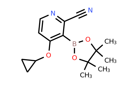 4-Cyclopropoxy-3-(4,4,5,5-tetramethyl-1,3,2-dioxaborolan-2-YL)picolinonitrile