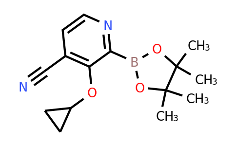 3-Cyclopropoxy-2-(4,4,5,5-tetramethyl-1,3,2-dioxaborolan-2-YL)isonicotinonitrile