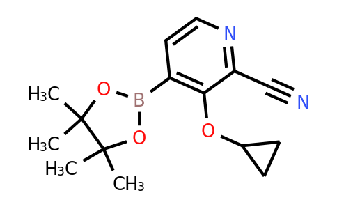 3-Cyclopropoxy-4-(4,4,5,5-tetramethyl-1,3,2-dioxaborolan-2-YL)picolinonitrile