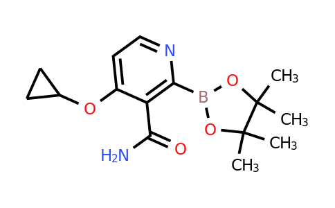4-Cyclopropoxy-2-(4,4,5,5-tetramethyl-1,3,2-dioxaborolan-2-YL)nicotinamide