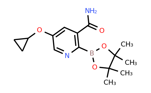 5-Cyclopropoxy-2-(4,4,5,5-tetramethyl-1,3,2-dioxaborolan-2-YL)nicotinamide
