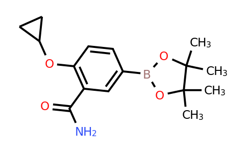 2-Cyclopropoxy-5-(4,4,5,5-tetramethyl-1,3,2-dioxaborolan-2-YL)benzamide