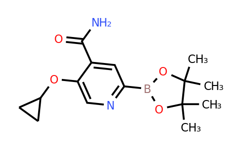 5-Cyclopropoxy-2-(4,4,5,5-tetramethyl-1,3,2-dioxaborolan-2-YL)isonicotinamide
