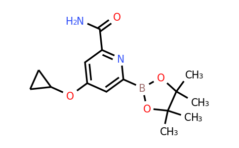 4-Cyclopropoxy-6-(4,4,5,5-tetramethyl-1,3,2-dioxaborolan-2-YL)picolinamide