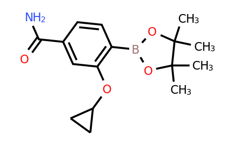 3-Cyclopropoxy-4-(4,4,5,5-tetramethyl-1,3,2-dioxaborolan-2-YL)benzamide
