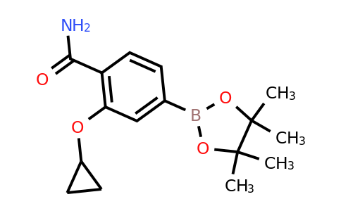2-Cyclopropoxy-4-(4,4,5,5-tetramethyl-1,3,2-dioxaborolan-2-YL)benzamide