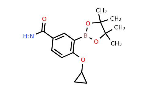 4-Cyclopropoxy-3-(4,4,5,5-tetramethyl-1,3,2-dioxaborolan-2-YL)benzamide