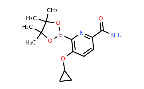 5-Cyclopropoxy-6-(4,4,5,5-tetramethyl-1,3,2-dioxaborolan-2-YL)picolinamide
