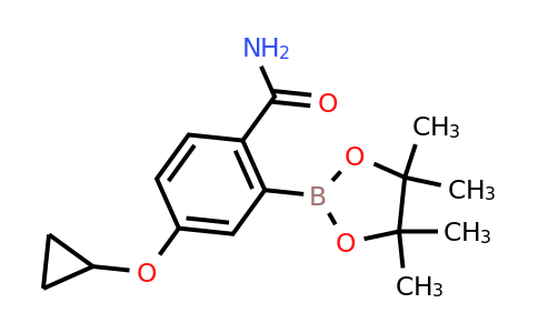 4-Cyclopropoxy-2-(4,4,5,5-tetramethyl-1,3,2-dioxaborolan-2-YL)benzamide