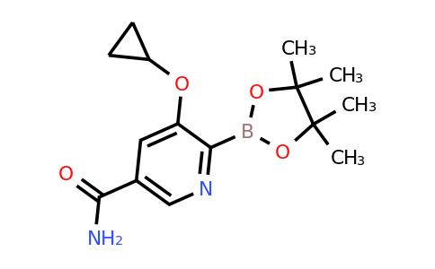 5-Cyclopropoxy-6-(4,4,5,5-tetramethyl-1,3,2-dioxaborolan-2-YL)nicotinamide