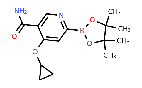 4-Cyclopropoxy-6-(4,4,5,5-tetramethyl-1,3,2-dioxaborolan-2-YL)nicotinamide