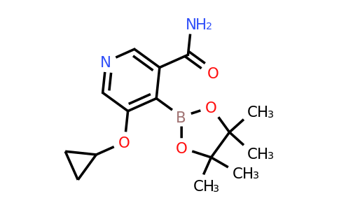 5-Cyclopropoxy-4-(4,4,5,5-tetramethyl-1,3,2-dioxaborolan-2-YL)nicotinamide