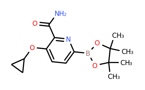 3-Cyclopropoxy-6-(4,4,5,5-tetramethyl-1,3,2-dioxaborolan-2-YL)picolinamide