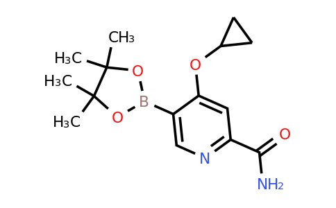 4-Cyclopropoxy-5-(4,4,5,5-tetramethyl-1,3,2-dioxaborolan-2-YL)picolinamide