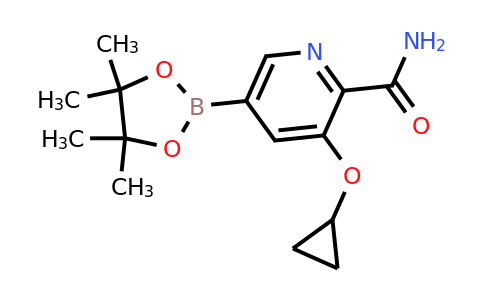 3-Cyclopropoxy-5-(4,4,5,5-tetramethyl-1,3,2-dioxaborolan-2-YL)picolinamide