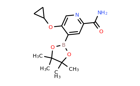 5-Cyclopropoxy-4-(4,4,5,5-tetramethyl-1,3,2-dioxaborolan-2-YL)picolinamide