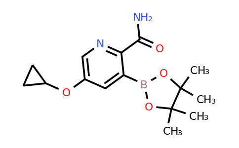 5-Cyclopropoxy-3-(4,4,5,5-tetramethyl-1,3,2-dioxaborolan-2-YL)picolinamide