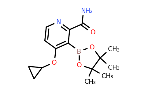 4-Cyclopropoxy-3-(4,4,5,5-tetramethyl-1,3,2-dioxaborolan-2-YL)picolinamide