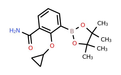 2-Cyclopropoxy-3-(4,4,5,5-tetramethyl-1,3,2-dioxaborolan-2-YL)benzamide
