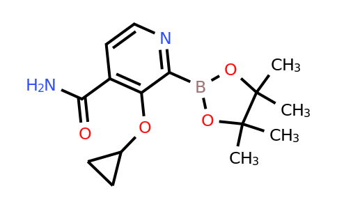 3-Cyclopropoxy-2-(4,4,5,5-tetramethyl-1,3,2-dioxaborolan-2-YL)isonicotinamide