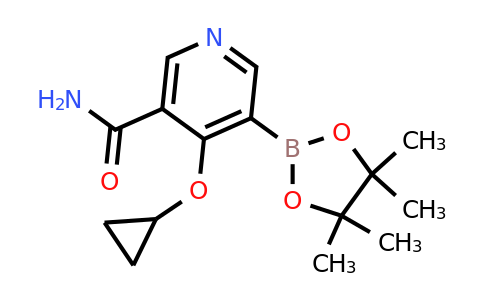 4-Cyclopropoxy-5-(4,4,5,5-tetramethyl-1,3,2-dioxaborolan-2-YL)nicotinamide