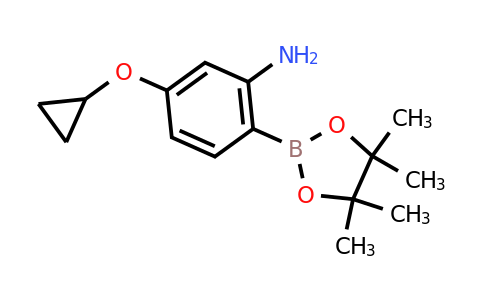 5-Cyclopropoxy-2-(4,4,5,5-tetramethyl-1,3,2-dioxaborolan-2-YL)aniline