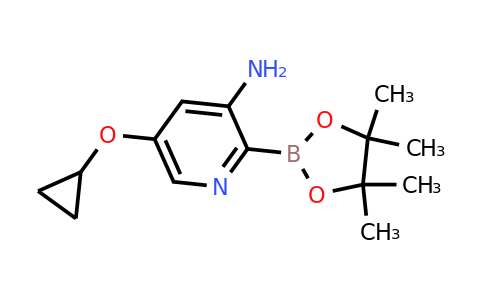 5-Cyclopropoxy-2-(4,4,5,5-tetramethyl-1,3,2-dioxaborolan-2-YL)pyridin-3-amine