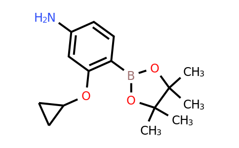 3-Cyclopropoxy-4-(4,4,5,5-tetramethyl-1,3,2-dioxaborolan-2-YL)aniline